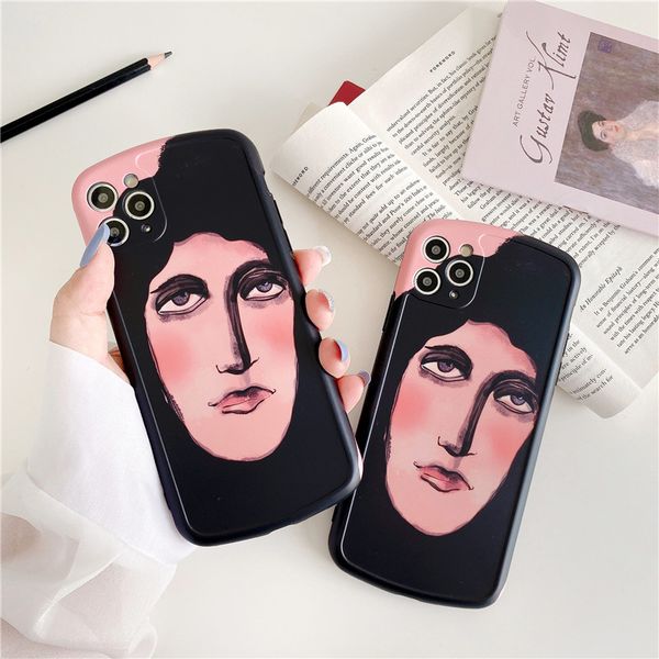 

precise fit artistic face painting camera protective mobile phone case cover for iphone 11 pro max 7 8 plus x xr