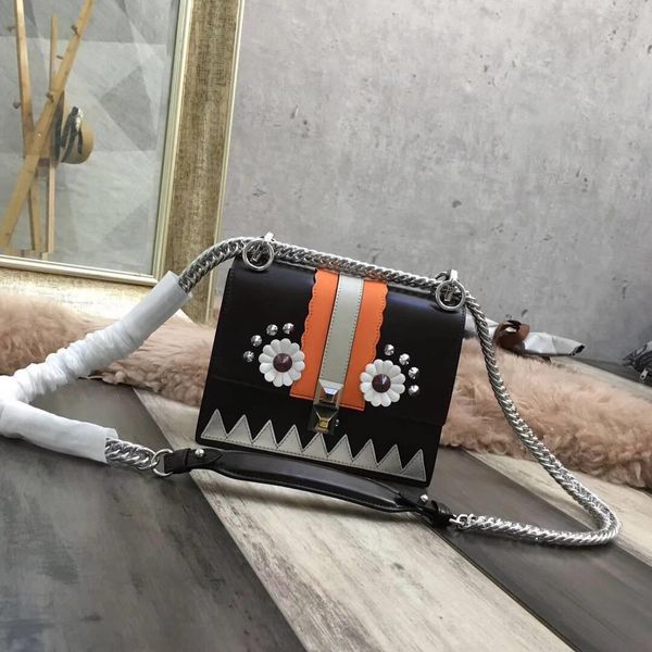 

designer- famous brand design cowhide women handbag 7a kani rivets lady genuine leather chain crossbody shoulder bag dhl free