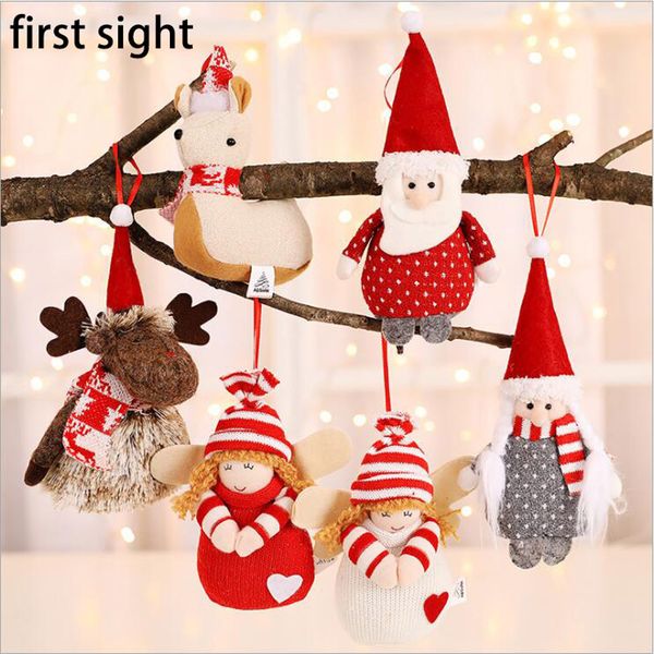 

christmas tree decorations cute cartoon decorative pendants christmas party gifts home decoration snowman santa deer bear toy