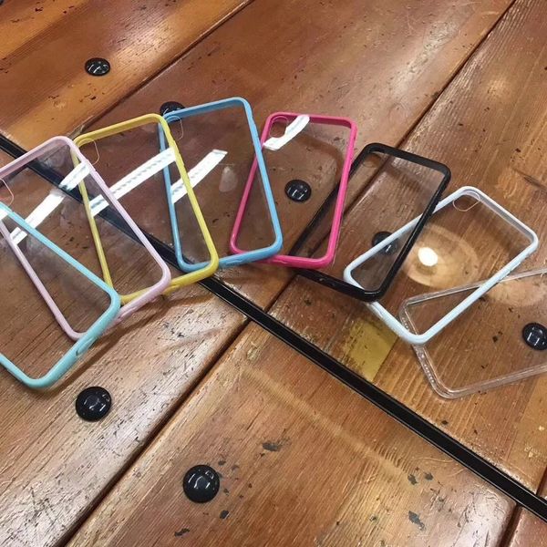 

slim candy color shockproof phone case for iphone se 2020 11 pro max xr xs max 6 6s 7 8 plus soft tpu clear acrylic cover