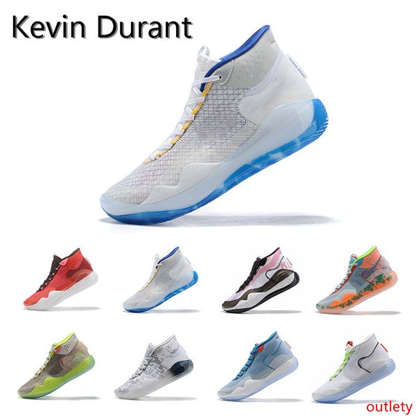 

2019 new kd 12 warriors home university red paranoid oreo basketball shoes original kevin durant xii kd12 mens trainers sneakers size 7-12