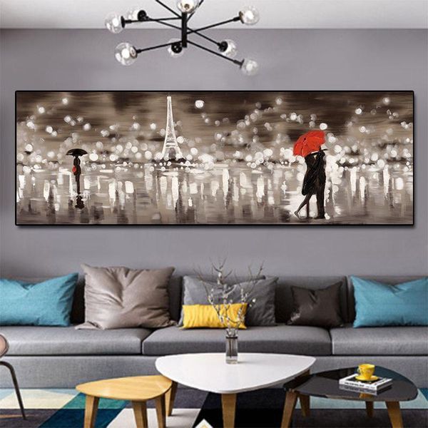 

abstract french style landscape canvas painting wall painting print poster wall art bedroom living room modern home decoration