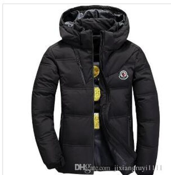 

Men winter outdoor white duck a2 13 moncler down jacket man ca ual hooded down coat outerwear men warm jacket parka high quality, Black;brown