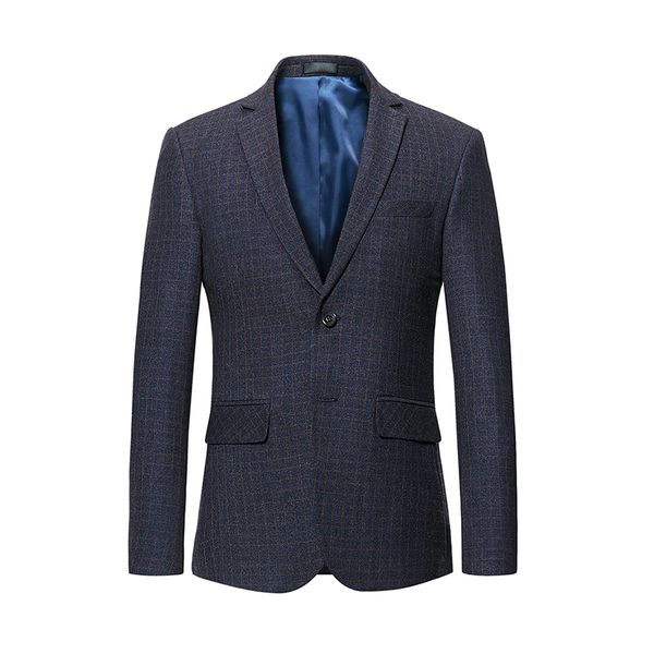 

autumn mens plaid suit jacket asian size s - 6xl men blazers 2019, White;black