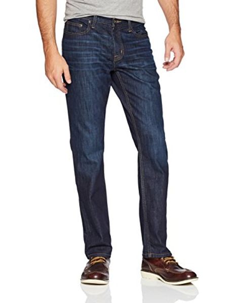 

rugged mile denim men's straight fit indigo crosshatch jean, Blue
