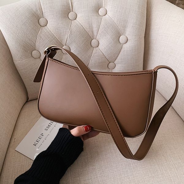 

baguette bag new shoulder pu portable small bag women's fashion underarm