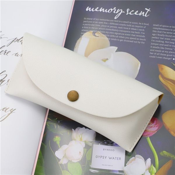 

anti-pressure sun sun white pu high-end glasses case large frame glasses case