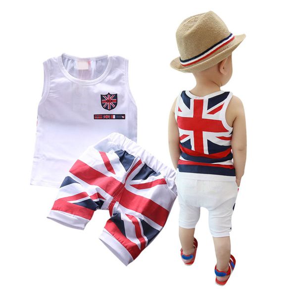 

toddler baby girls cotton vest clothes + pants shorts 2pcs suit outfit sets, White