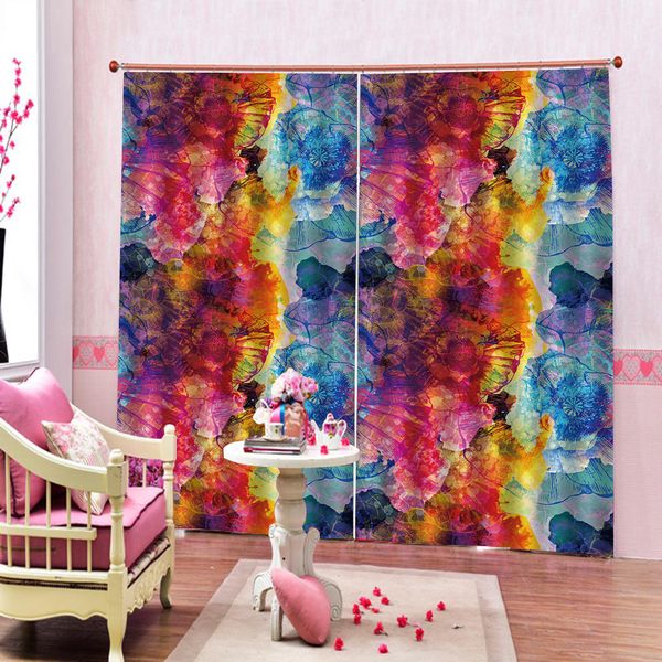 

3d curtain window european gorgeous color rendering customize your favorite beautiful blackout curtains for you