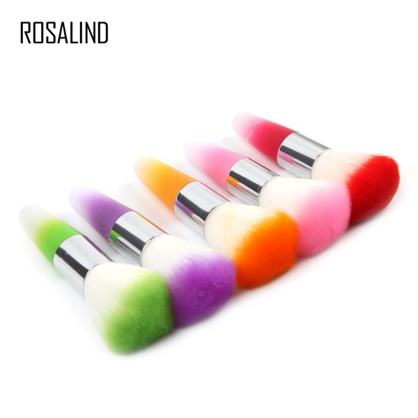 

rosalind nail brushes for nail extensions gel art dust cleaner for manicure design acylic +nylon brush, Silver