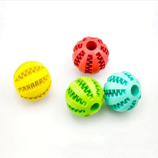 

5cm 7cm home & garden pet dog toy rubber ball toy funning light green abs pet toys ball dog chew toys tooth cleaning balls of food dhl