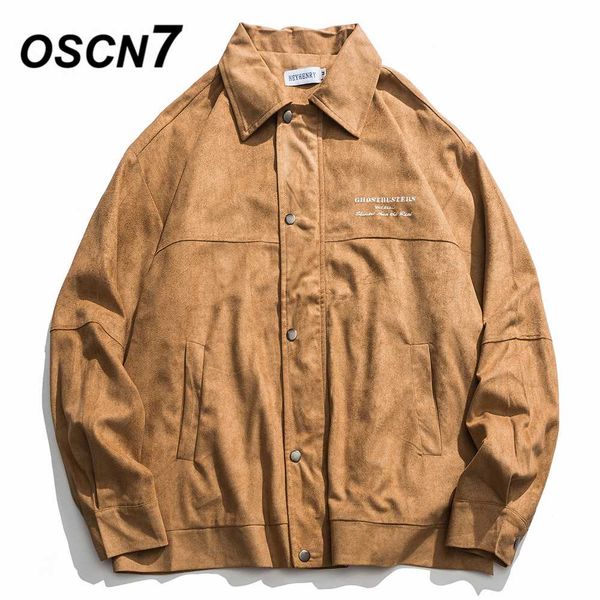

oscn7 hip hop oversize stand cargo jackets men 2019 winter new japanese streetwear loose casual women jackets coat h9613, Black;brown