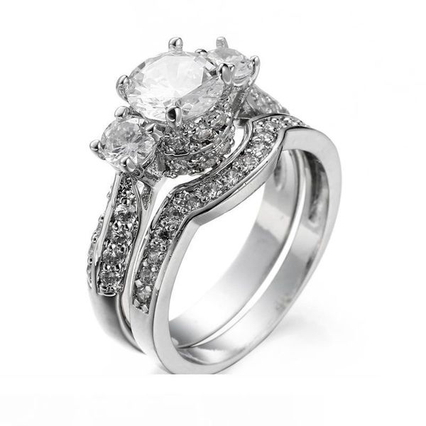 

2017 европа и соединенные штаты мода дамы циркониевое кольцо, творческие наборы ювелирных изделий, мода высокое качество кольца ювелирные из, Silver