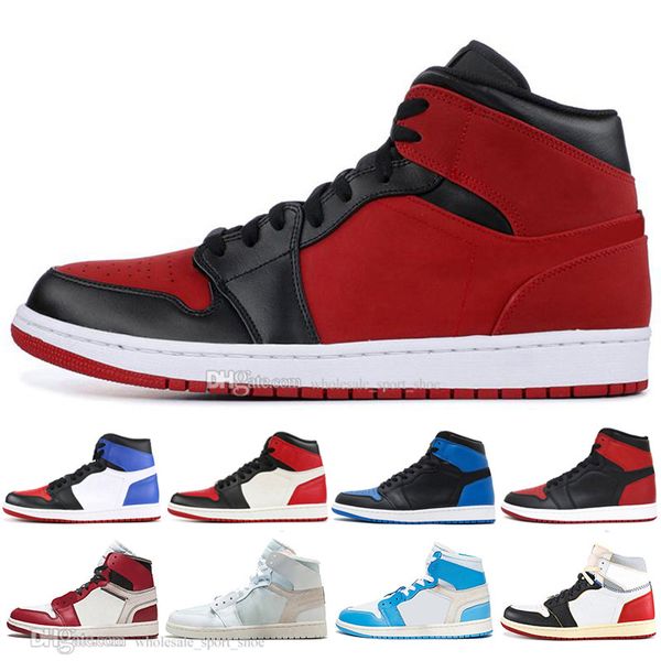 

New NRG OG 1 Top 3 Men Basketball Shoes Chicago Bred Banned Black Toe Royal Blue What The Fragment 1s mens sports sneakers designer trainers