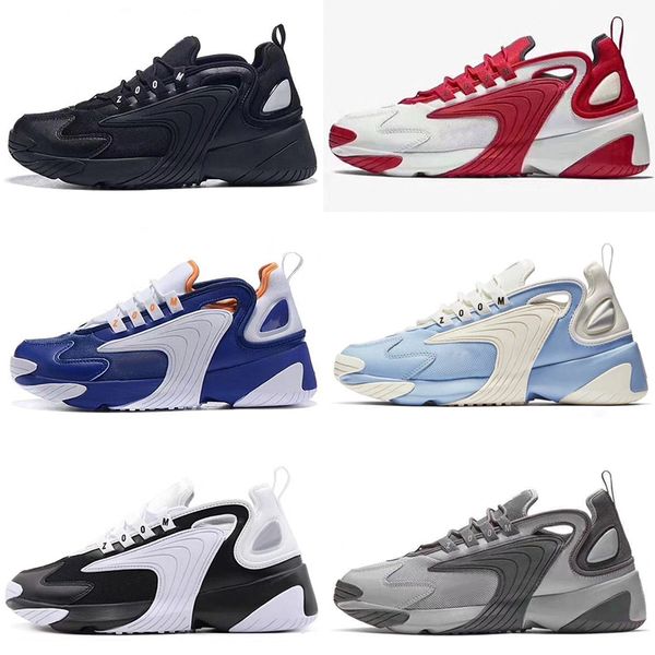 

с коробкой M2k Tekno Zoom 2K ZM 2000 Мужчины Образ жизни Открытый кроссовки Черный Белый Син