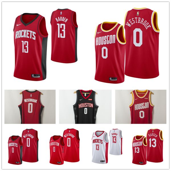 

Hou ton rocket jame 13 harden jer ey ru ell 0 we tbrook hakeem 34 olajuwon clyde 22 drexler ba ketball jer ey