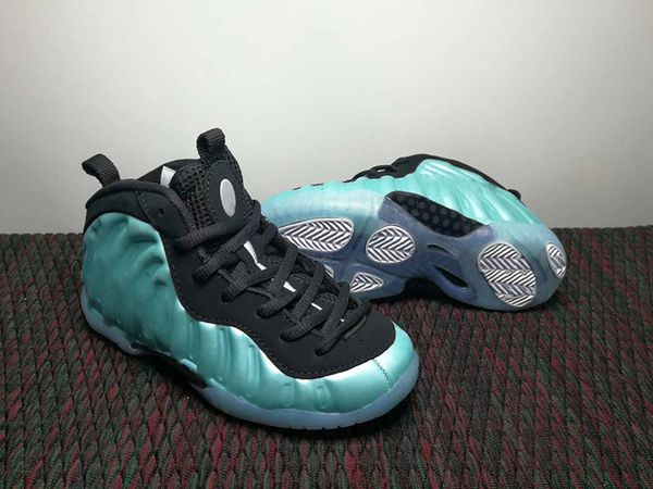 

penny hardaway children basketball shoes island green metallic platinum foam pro boys girls sport shoes athletic sneaker size eur 28-35, White;red