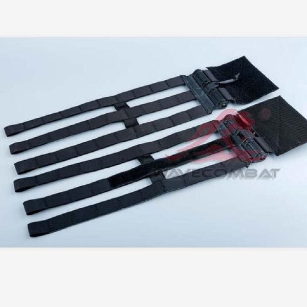 

black 3-band skeletal cummerbund with quick release buckle for jpc xpc tactical vest, Black;blue