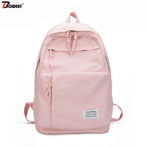 

подростка рюкзаки школьные сумки для девочек водонепроницаемый нейлон большая сумка школа женщины bookbags подростковая студент big pink ран