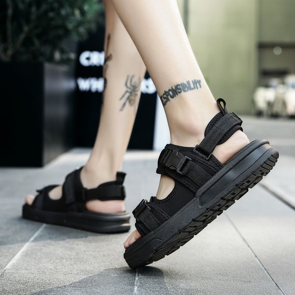 

summer man sandals outdoor fashion sandalias hombre shoes sandal for men comfortable beach sandal mens shoes casual, Black