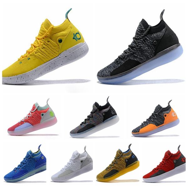 

2018 new arrival kd 11 "eybl" mens basketball shoes, react zoom kd11 ep athletic sport sneakers ao2604-600 eur size 40-46