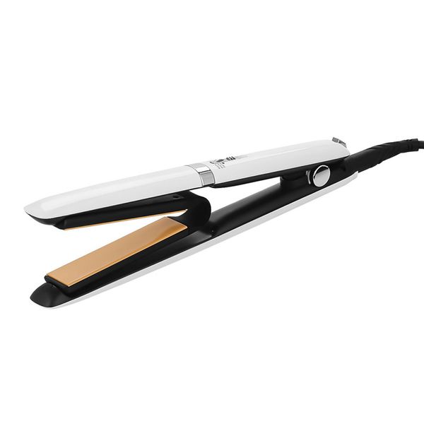 

2 in 1 professional hair straightener curler ceramic hair iron curling adjustable temperature flat iron straightening styling, Black