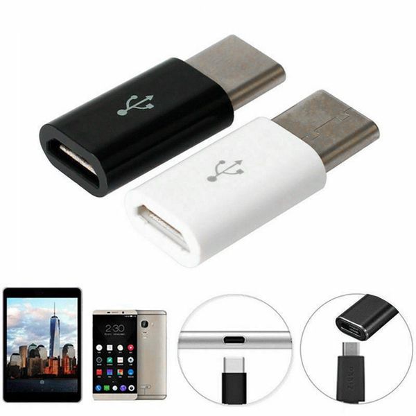 Handy-Adapter Micro-USB-zu-USB-C-Adapter Micro-USB-Anschluss für Xiaomi Huawei Samsung Galaxy A7 Adapter USB Typ C