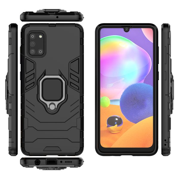 

shockproof armor case for samsung a10 a20 a30 a40 a50 a70 a51 a71 a11 a41 stand holder car ring silicone phone back cover
