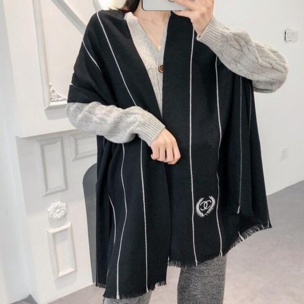 

new winter scarf, cashmere blended fabric, soft and warm, double - sided color scarf and shawl, size 180*70, White