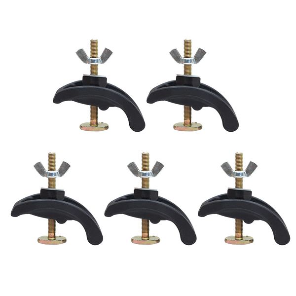 

5x nylon cnc milling engraving machine arcuate press clamp fixture plate router t-slot working table