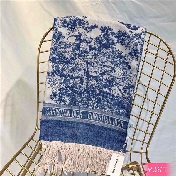 

2019 new cashmere scarf female cashmere shawl retro classic printed shawl brand cashmere scarf 180*70cm box, Blue;gray