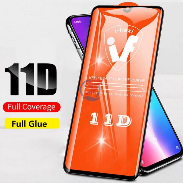 

11d full cover glue temepered glass screen protector for iphone 11 pro max xr xs max x 6 7 8 plus for samsung galaxy a10 a20 core a20e