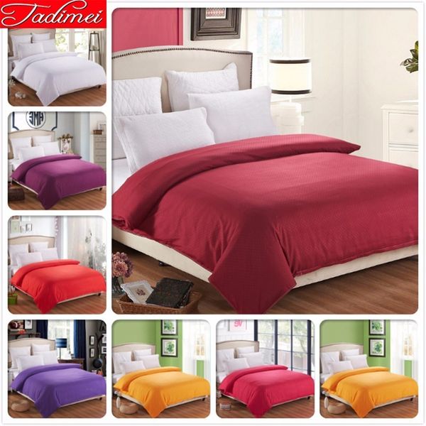 

1 piece duvet cover plain pure color burgundy bedding bag quilt case soft cotton kids single twin full queen king big size