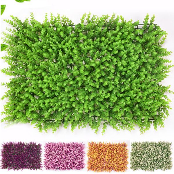 2019 Artificial Plastic Plant Grass Flower Wall Panels Background Real Touch Fake Moss Blumenwan Party Diy Home Garden Decor Supplies Sh190920 From