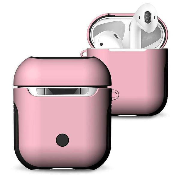 

For AirPods Bag Portable TPU Silicone Hard PC Hybrid Shock Resistant Protective Case Skin for Apple AirPods Charging Covers High Quality New