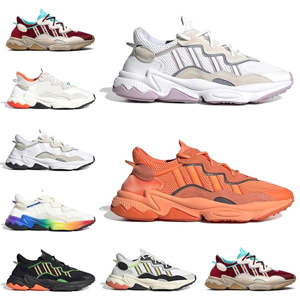

2020 pride reflective ozweego for men women discount casual shoes neon green solar yellow chaussures sports sneaker size 36-45 outdoors