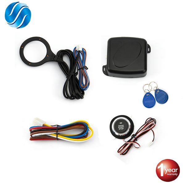 

auto car alarm car engine push start button rfid lock ignition starter keyless entry start santi-theft system