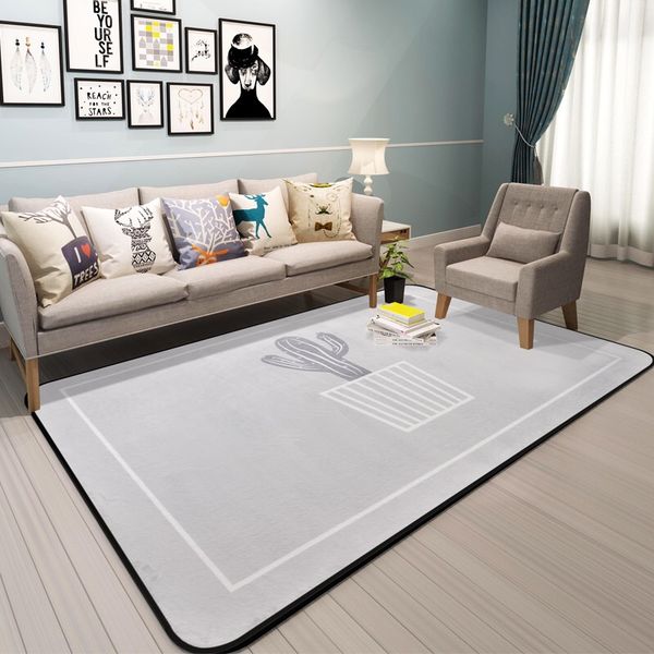New Cactus Carpet For Bed Room Modern Plant Rugs Living Room Carpets Mats 100 150cm Soft Kids Carpet Home Mats Doormat Shaw Berber Carpet Discount