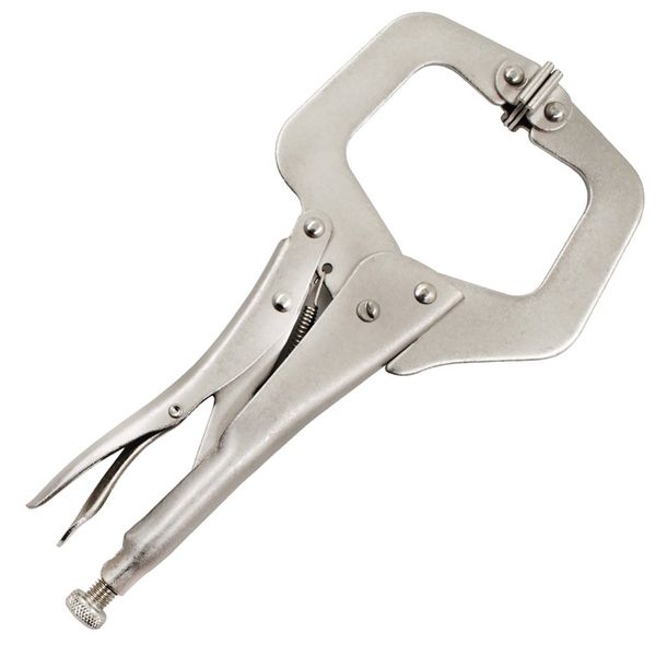 

fix plier locator c clamp weld clip woodwork grip vise lock jaw alloy steel hand tool swivel pincer tong tenon pad wood work