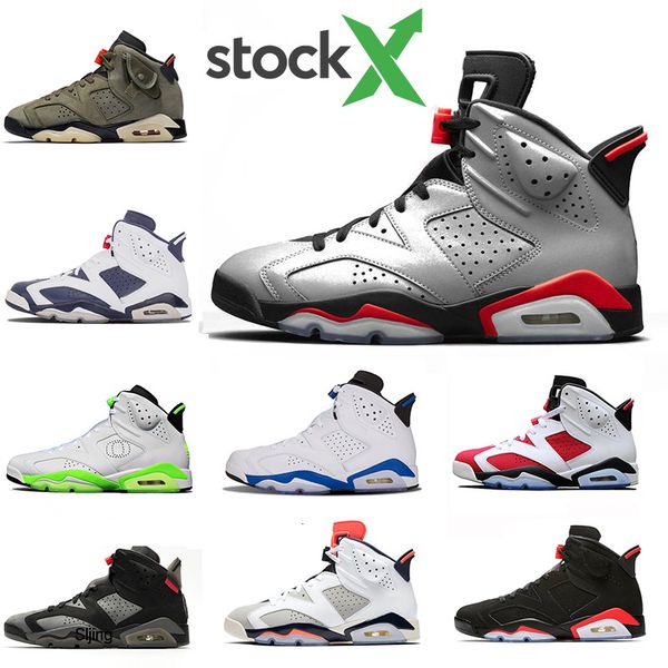 

stock x 2020 travis scotts black infrared 6 6s basketball shoes mens psg tinker unc black cat designer trainers sneakers