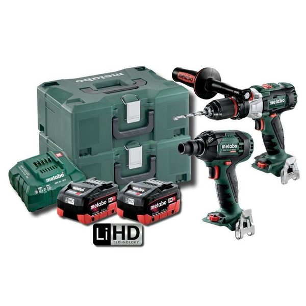 

car.metabo 18v 5.5ah lihd brushless cordless hammer drill & impact wrench au68901955
