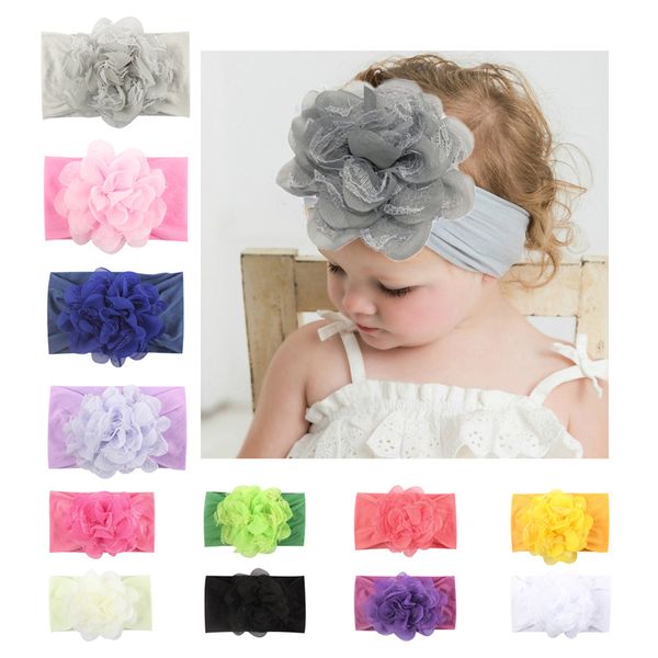 Kids Girls Princess Headband Baby Lace Floral Hair Bands Infant