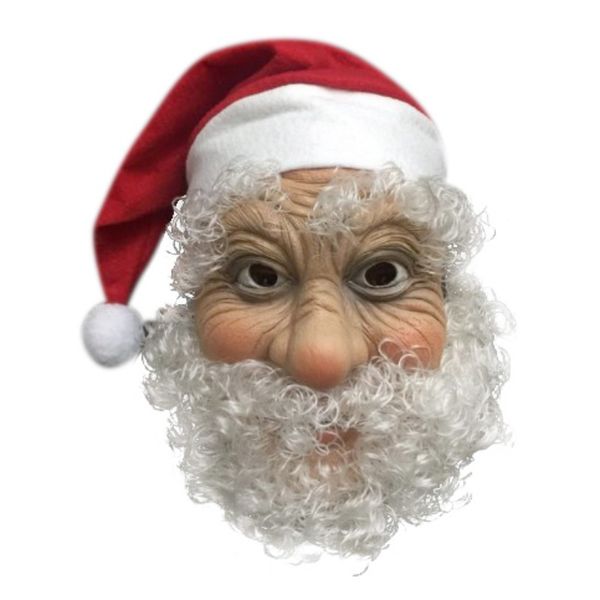 

new year christmas santa claus latex mask merry costume masquerade wig beard dress up xmas party dropshipping