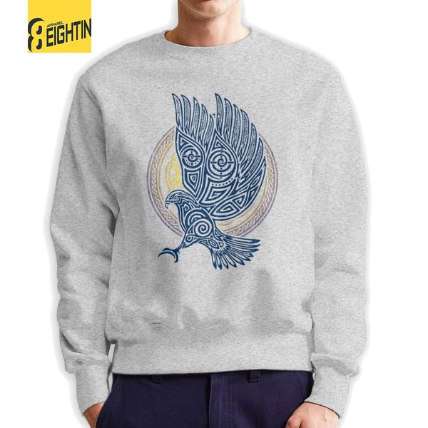 

men's the eagle knight sweatshirts casual pullovers pure cotton hoodies pride for men, Black