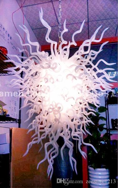 

foyer decor hand blown white murano glass led chandelier light ce ul certificate art deco custom made glass modern led chandelier light