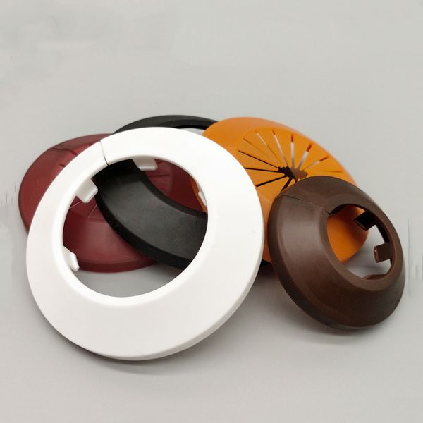 

2pc round decorative cover plastic pp wall hole duct pipeline cover valve pipe plug kitchen shower room home accessories
