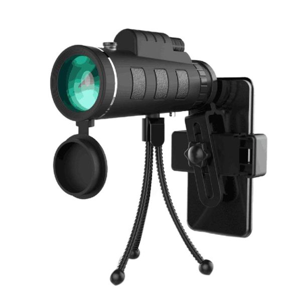 

40Ã60 monocular high-powered telescope hd mobile phone clip-on glasses outdoor low-light night-vision portable telescope - for