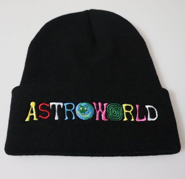 

astroworld letters embroidered mens womens designer skullcaps hip hop casual high street hats male female beanie, Blue;gray
