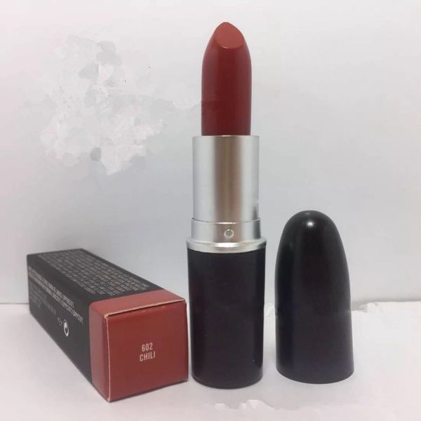 

Aluminum tube Lipstick Matte Retro Lipstick Makeup Luster Lipstick CHILI DIVA LADY DANGER 12 colors Available J1028