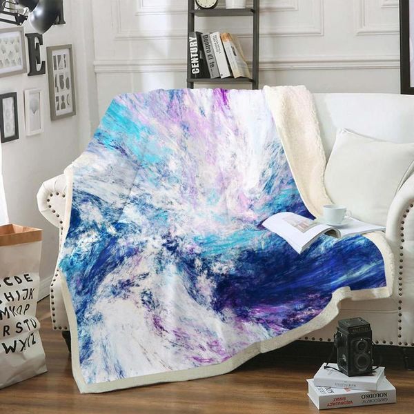 

colorful throw blanket bloom sherpa fleece blanket art bed